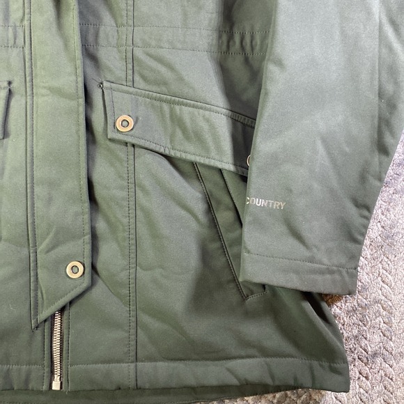 Free Country Super Softshell Jacket Women's M Green Faux Lined Hood - Picture 6 of 13